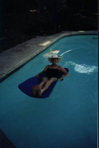 Mom Enjoying the Pool in Phoenix, Arizona