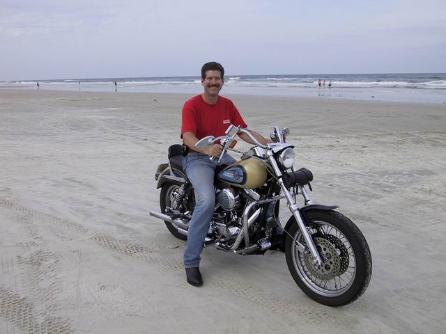 Cal and Dyna on the Beach in Dytona, Florida