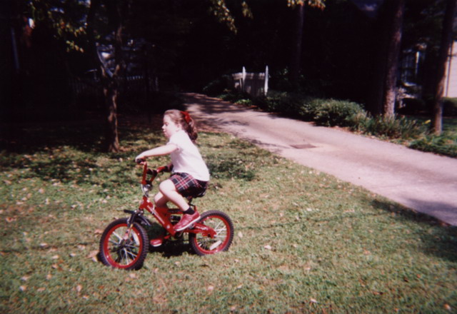 Ginny on a Bike in Gainsville, Georgia