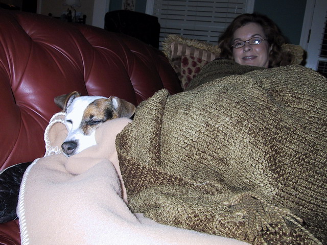 Sweetpea and Virginia Ann Napping in Columbus, Georgia