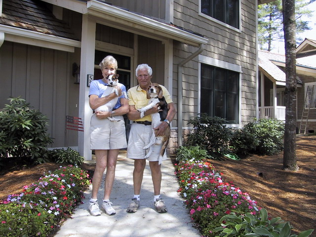 Mom and Dad at the Cottage in Highlands, North Carolina