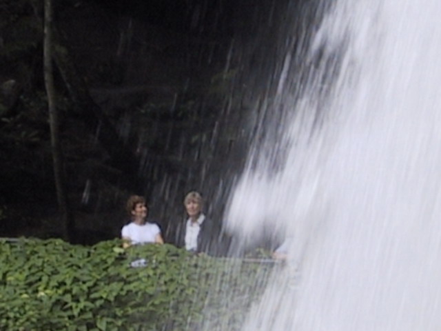 From Under the Falls in Highlands, North Carolina