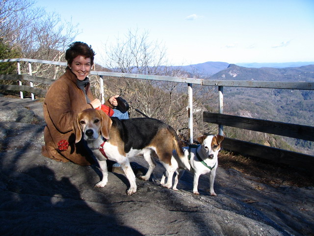 Virginia Ann and Pups in Highlands, North Carolina