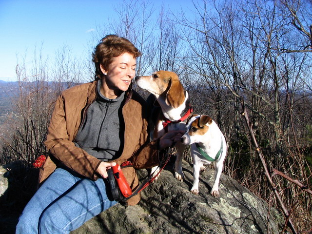 Virginia Ann and Pups in Highlands, North Carolina