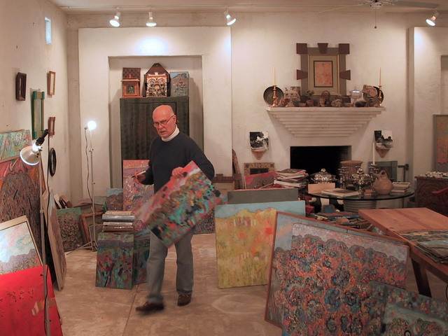 Artist at work in Nogales, Arizona