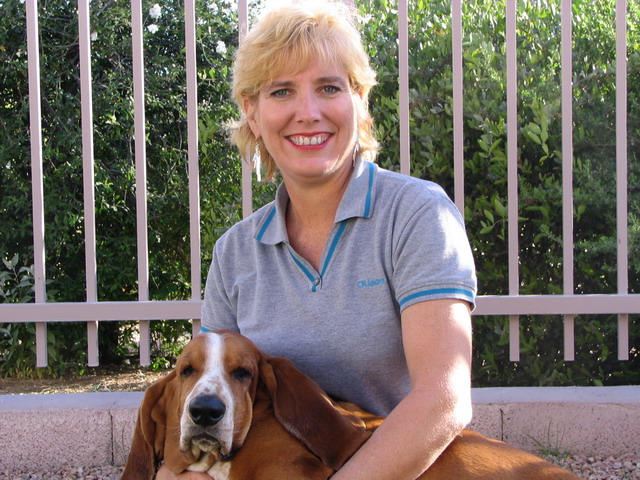 A Girl and Her Dog in Scottsdale, Arizona