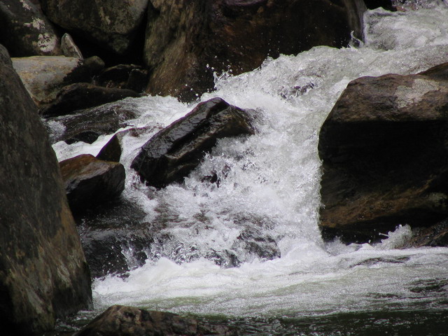 Whitewater Creek in Nantahala, South Carolina