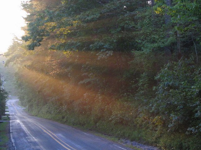 Mountian Lane in Highlands, North Carolina