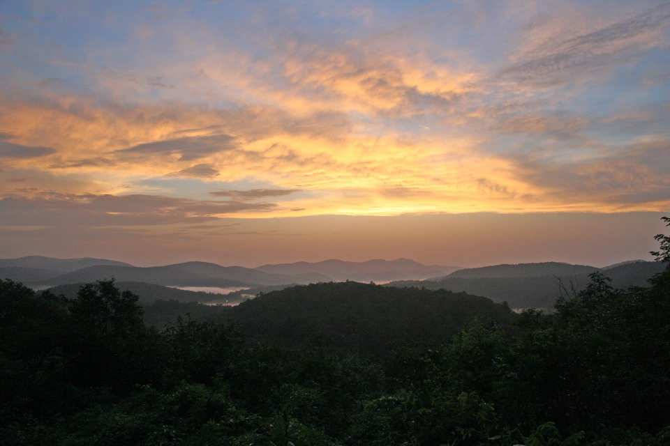 Highlands Sunset in Highlands, North Carolina