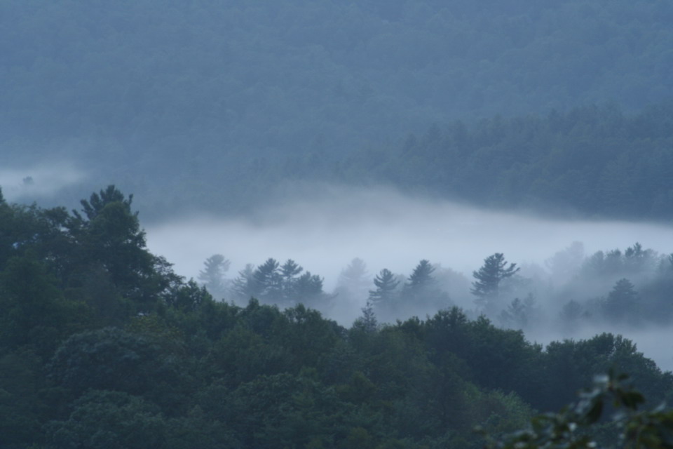 Mist in Highlands, North Carolina