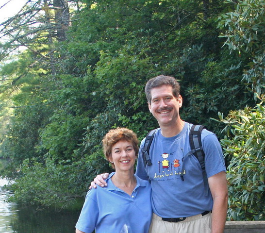Hiking Couple in Highlands, North Carolina