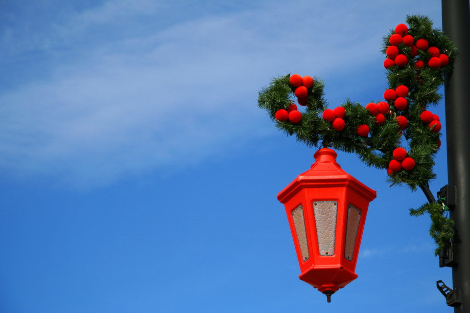 Christmas Decorations in Highlands, North Carolina