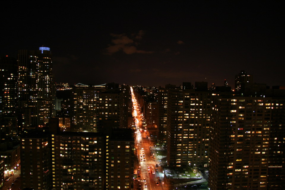 Night View in New York, New York