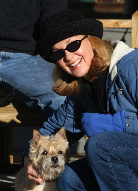 Debbie and Pup in Highlands, North Carolina