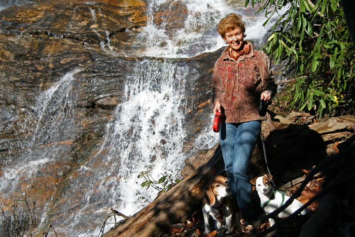 Virginia Ann at Glenn Falls in Highlands, North Carolina