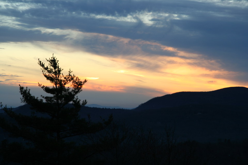 Mountian Sunset in Highlands, North Carolina