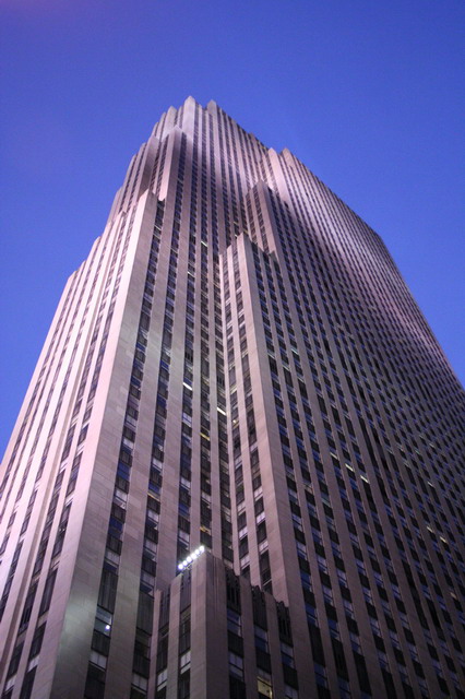 Rockefeller Center at Sunset in New York, New York