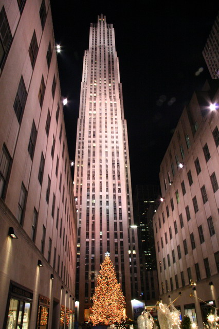 Rockefeller Center at Christmas in New York, New York