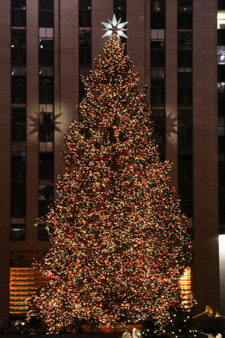 Rockefeller Center Christmas Tree in New York, New York