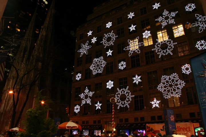 Saks Fifth Ave at Christmas in New York, New York