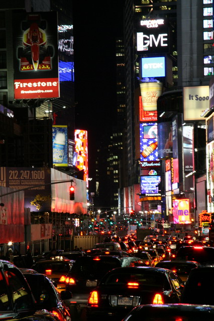 Times Square Traffic in New York, New York