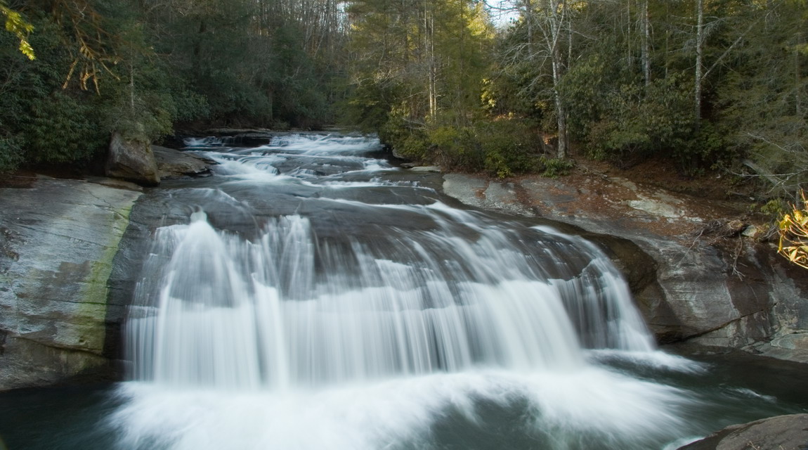 Turtle Back Falls in Highlands, North Carolina