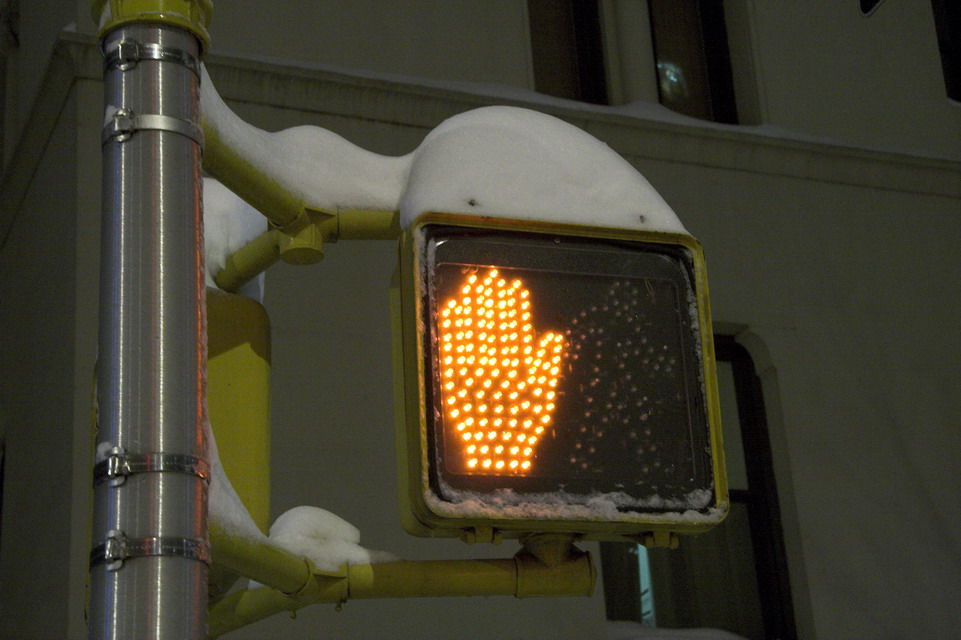 Snow Light in New York, New York