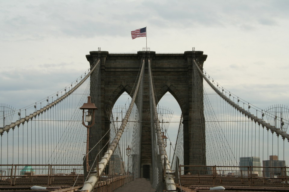 Brooklin Bridge in New York, New York