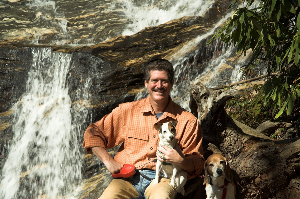 Cal and the Pups in Highlands, North Carolina