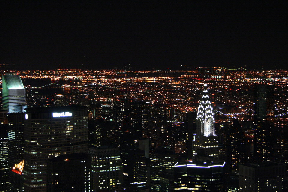 Chrysler from Empire State in New York, New York