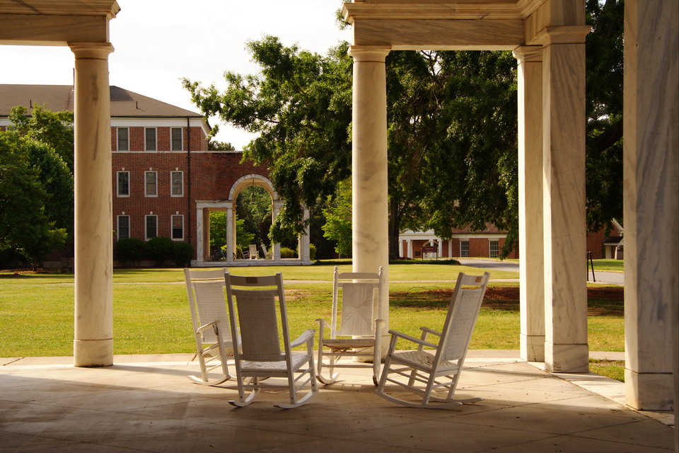 Wesleyan Porch in Macon, Georgia