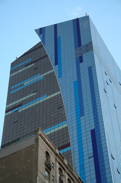 Blue Buildings in New York, New York