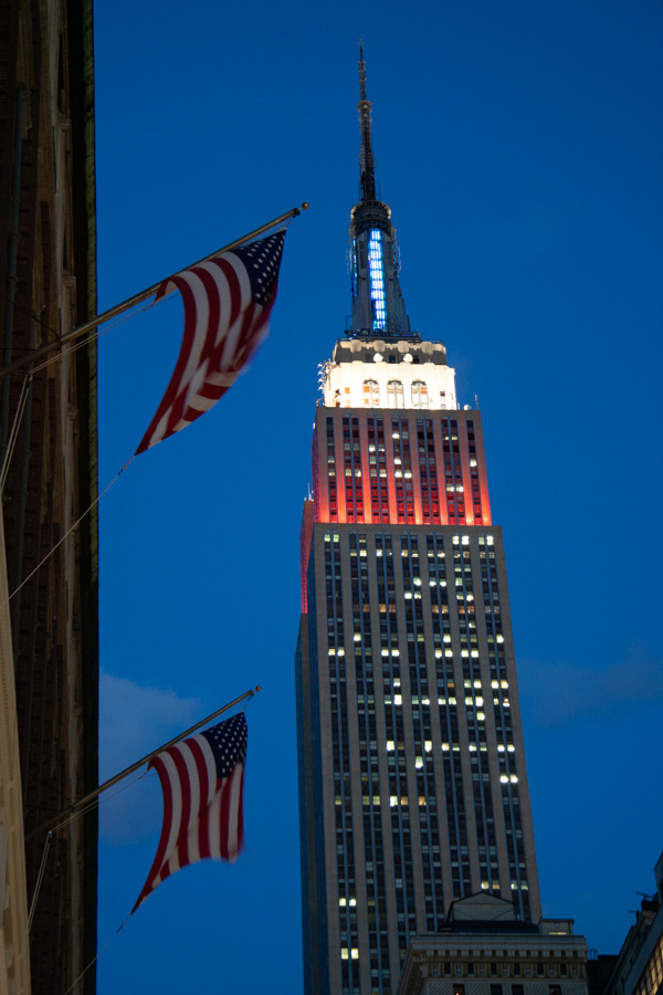 Empire State Building - Patriotic in New York, New York