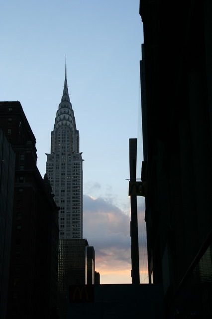 Sunrise on the Chrysler Building in New York, New York