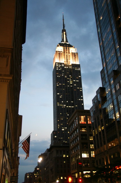 Empire State Building at Sunset in New York, New York