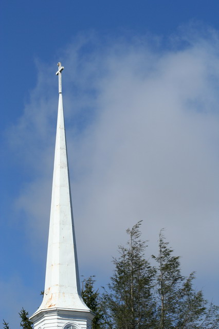 Cross and Sky in Highlands, North Carolina