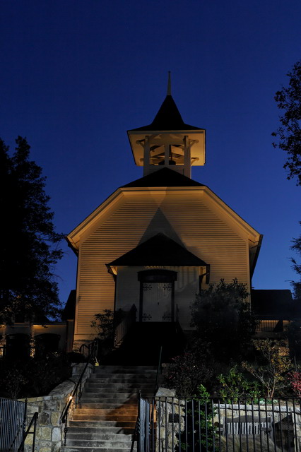 First Presbyterian at Dusk in Highlands, North Carolina