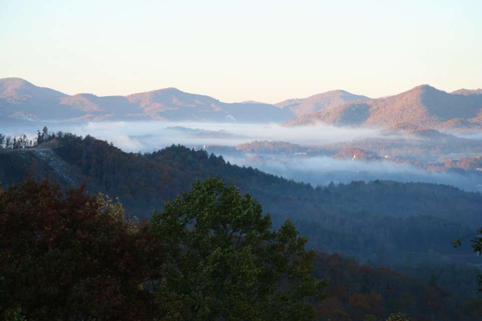 Autumn Mist in Highlands, North Carolina