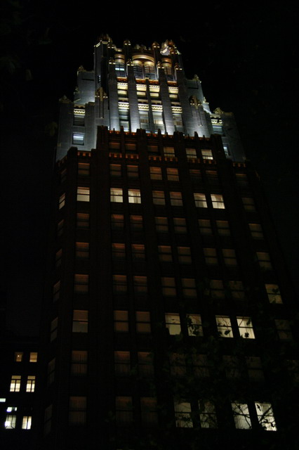 American Radiator Building at Night in New York, New York