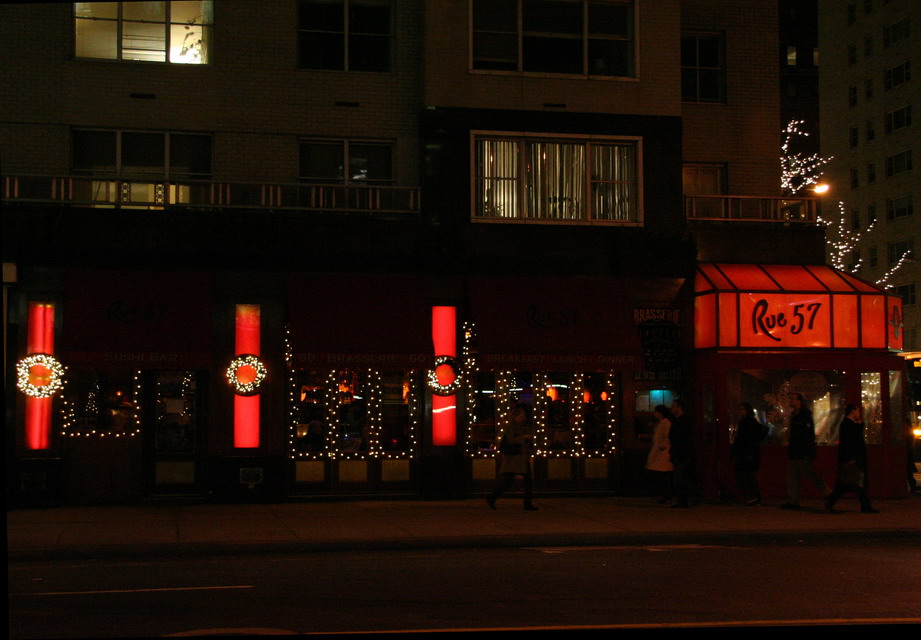 Rue 57 at Christmas in New York, New York