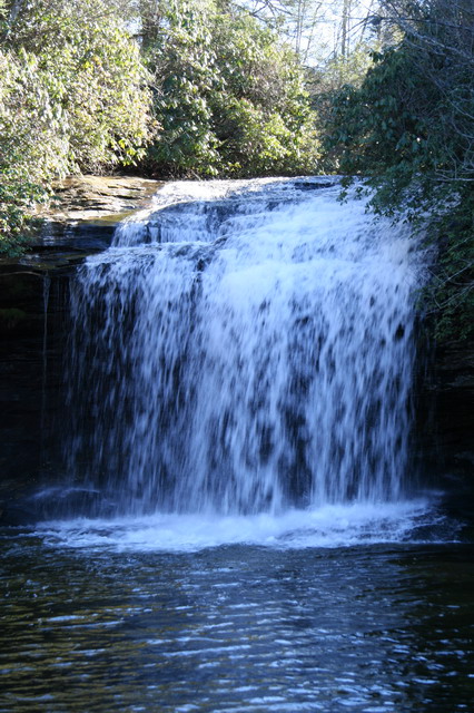 Schoolhouse Waterfall in Highlands, North Carolina