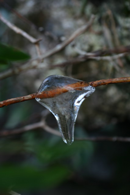 Ice Drop in Highlands, North Carolina