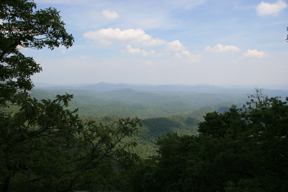 Mountain Top View in Highlands, North Carolina