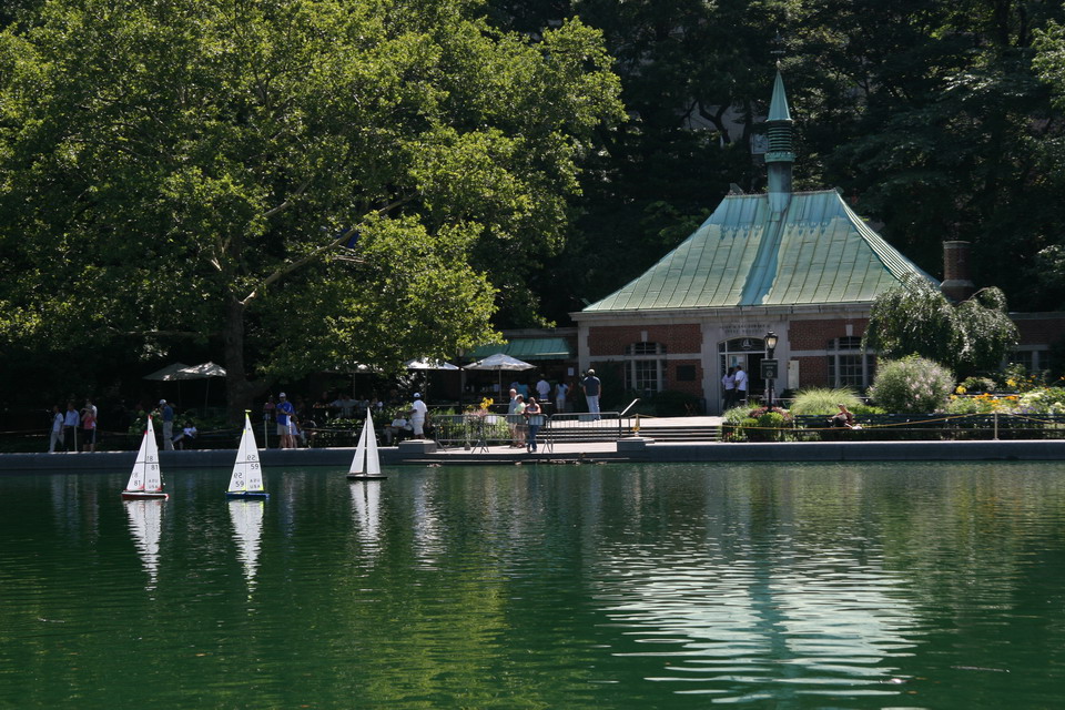 Boat Pond in Central Park in New York, New York