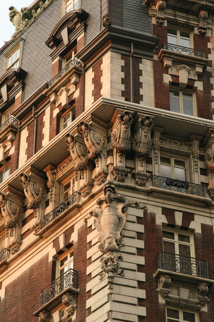 Apartment Building Detail in New York, New York
