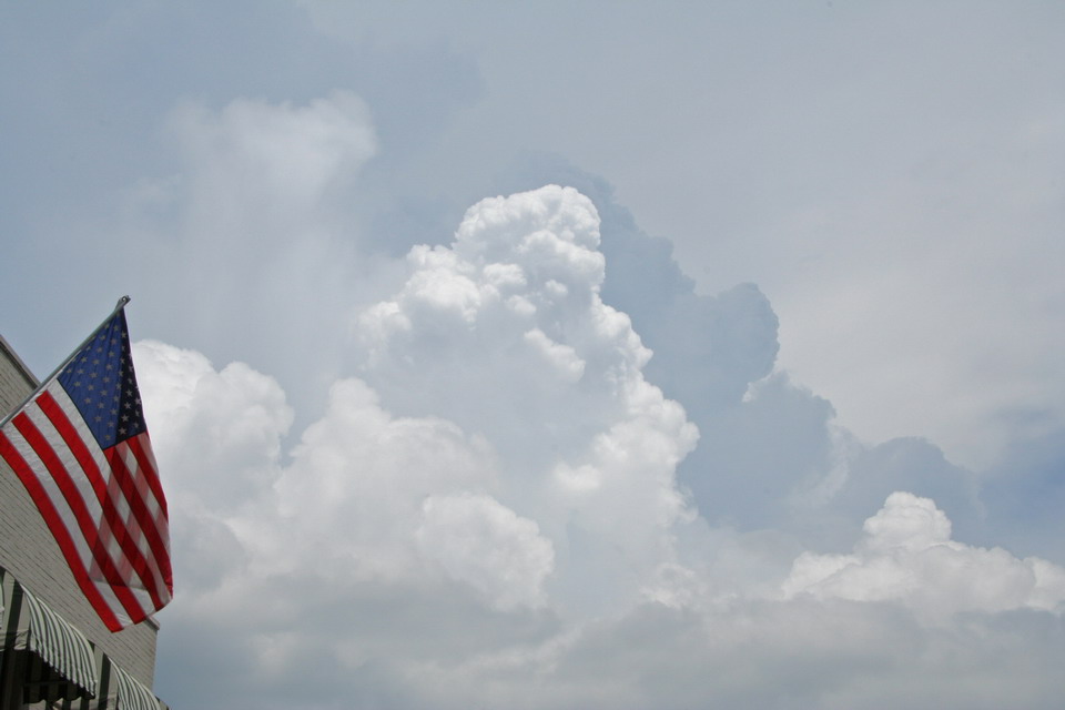 Patriotic Clouds in Highlands, North Carolina
