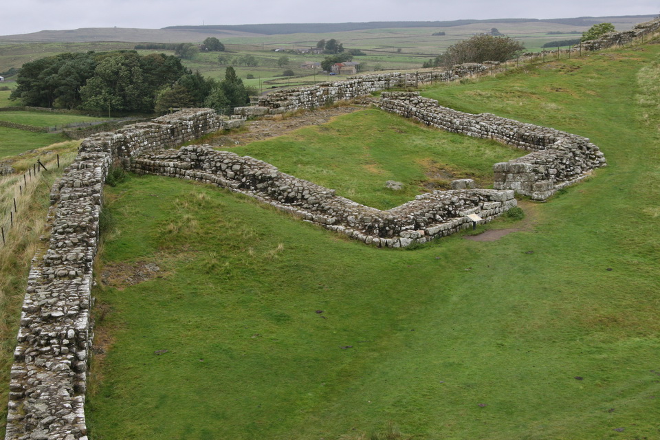 Cawfields Milecastle in Hadrians Wall, England