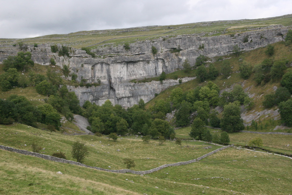 Malham Cove in Yorkshire Dales, England