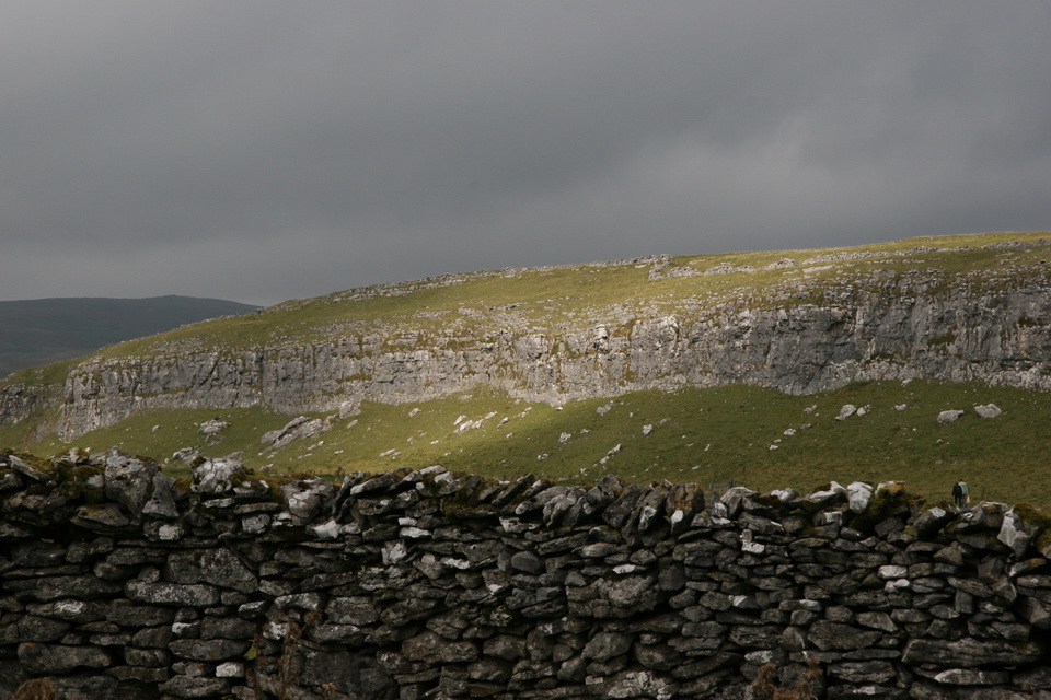 Shadows on Limestone in Yorkshire Dales, England