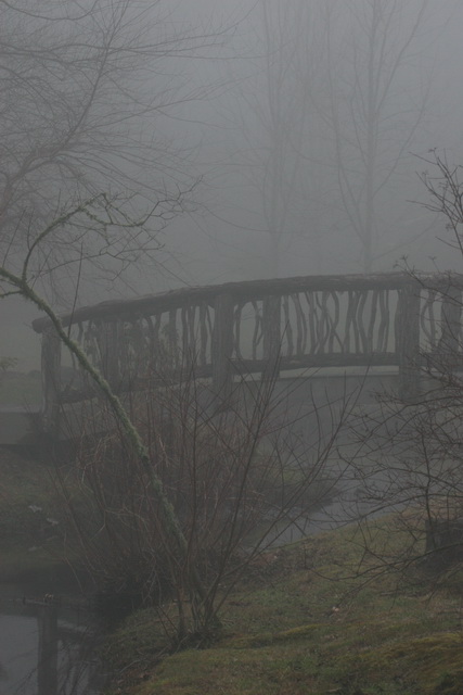 Foggy Bridge in Highlands, North Carolina
